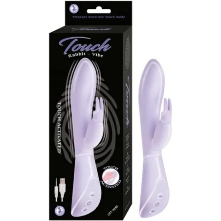Nasstoys Touch Rabbit - Disceetly Quiet - Waterproof - Silicone Rechargeable Vibe (Lavender)
