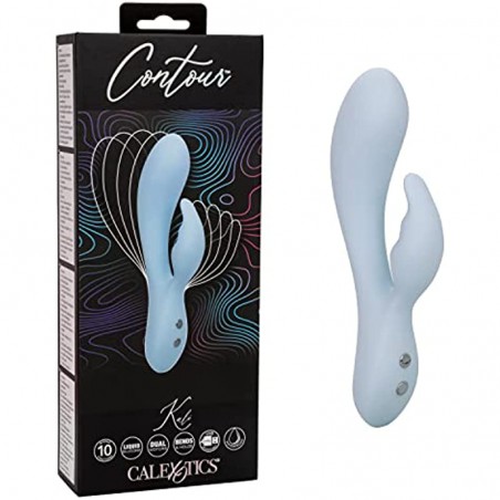  Contour Kali Dual Massager – Multi Directional Liquid Silicone Rechargeable Vibrator – Sex Toy for Women– Purple