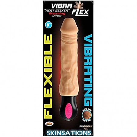 Hott Products Unlimited 57914: Skinsations Vibra-Flex Warming Dildo