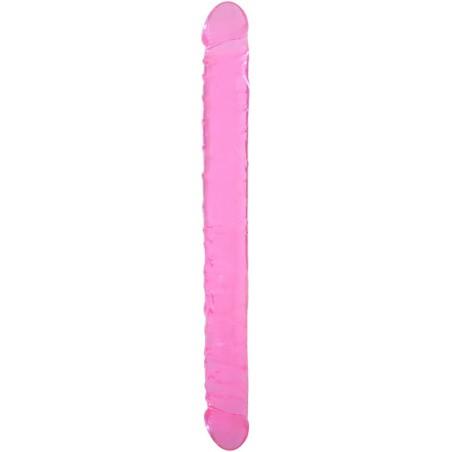 MATATA Crystal Jellies-Realistic Double Dong Adult Dildo Sex Toys for Lesbian Waterproof Flexible Dildo for Women Vaginal G-spot and Anal Play