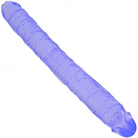 Double-Ended Dildo Flexible Realistic Jelly Dildos Dong for Anal Play G-spot Stimulator Sex Toys for Women Lesbians,15inch