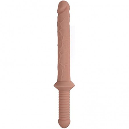 14.96 Inch Double Sided Dildo Huge Long Double Headed Dildos with Handle Realistic Flexible Double Ended Adult Sex Toy