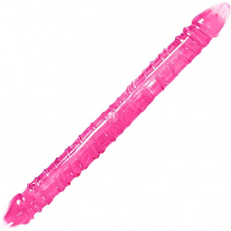 13 Inch Realistic Double-Ended Dildo Adult Toy Lesbian, Flexible Clear Jelly Double Sided Dildos for Anal G-spot Stimulator Sex Toys for Women Men Couple, Sex Toy Adult Flexible Penetration, Black