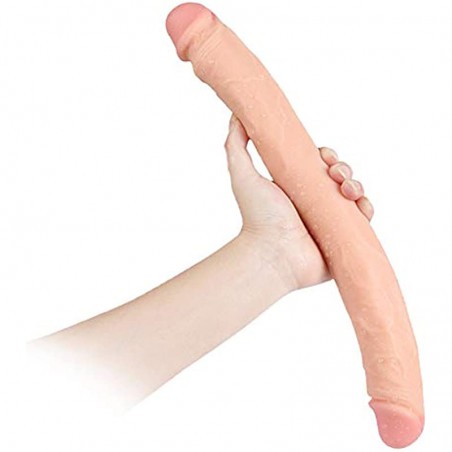 15 Inch Extra Long Double Head Dildo Flexible Penis Female Masturbation G Spot Vaginal Anus Stimulate Realistic Dildos Anal Plug for Women Lesbian