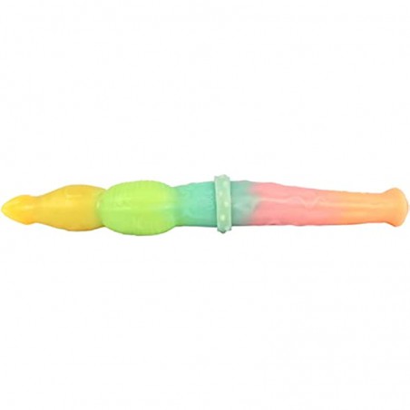 +6k 16.53 in Double Ended Dildo Toy, Extra Long Animal Dildo Horse Dildo, Realistic Liquid Silicone Dildo, Prostate Massager colorful