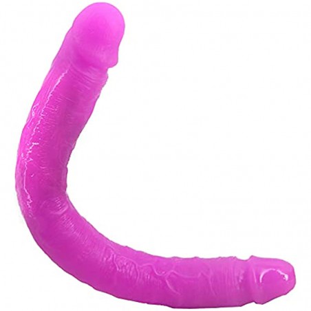 Realistic Double Ended G Spot Dildo with Vividly Glans and Veins 18.1 inch Double Side Dong for Vaginal and Anal Play Adult Sex Toy for Lesbian Men Women Play