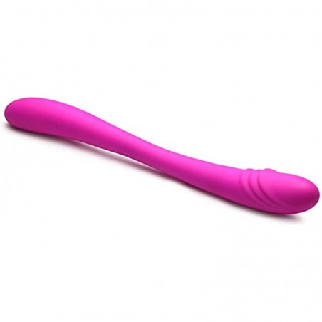 in 7X Double Team Silicone Double Dildo w/ Remote