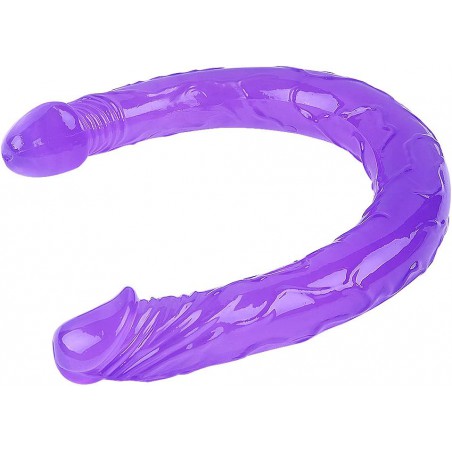 Sex Toy Double-Ended Dildo Flexible Realistic Silicone Jelly Dildos Dong G-Spot Stimulator Hands- Play Penis (L, 03-Transparent), 0.2 kilograms