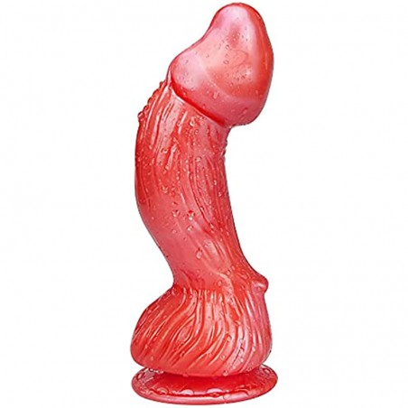 Women's Big Anal Dragon Dildo with Curved Shaft, 9 Inch XL Large Monster Thick Penis with Suction Cup for Hands-Free Play Men Gay Prostate Fat Fantasy Dildo