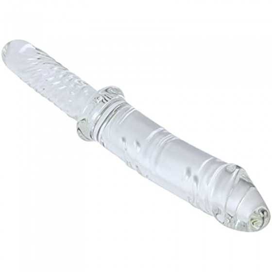 Aptitan 11.4" Large Clear Glass Dildo Crystal Penis Glass Pleasure Wand Female Masturbator Sex Toy for Women