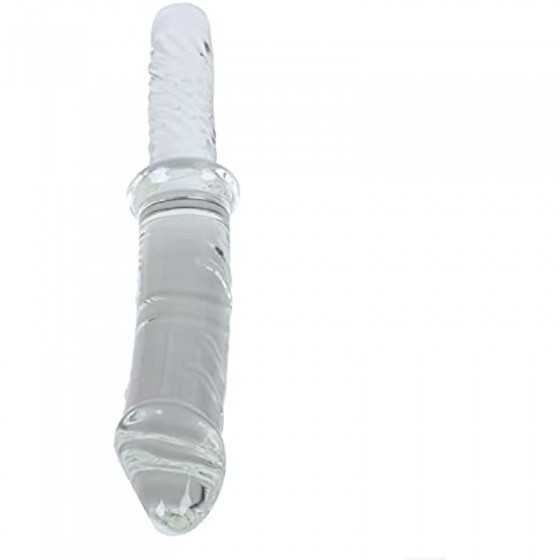 Aptitan 11.4" Large Clear Glass Dildo Crystal Penis Glass Pleasure Wand Female Masturbator Sex Toy for Women