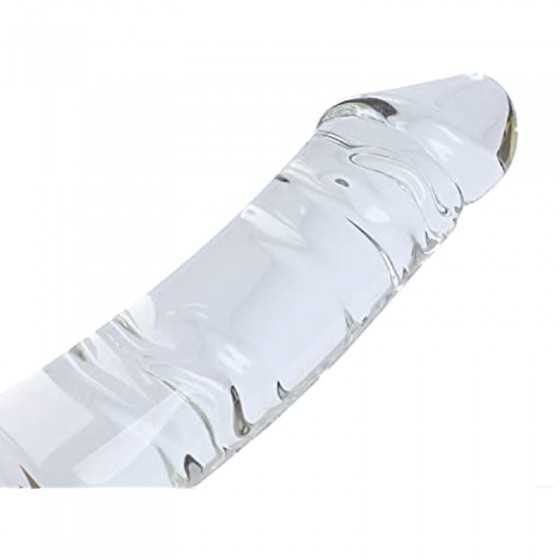 Aptitan 11.4" Large Clear Glass Dildo Crystal Penis Glass Pleasure Wand Female Masturbator Sex Toy for Women