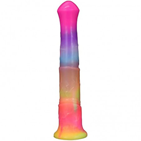 Luminous Large Horse Dildo Horse Anal Plug Slim Tall Dildo Flexible Rubber Dildo Woman Sex Toy Glowing Glow in The Dark 11 Inch