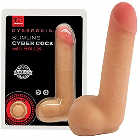 CyberSkin Penis with Balls, Slimline