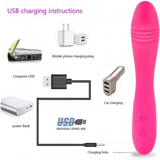 Powerful G Spot Vibrator, 10 Vibrations Modes Dildo Sex Toy for Clitoris G-spot Stimulation, Waterproof Female Vibrating Dildo A