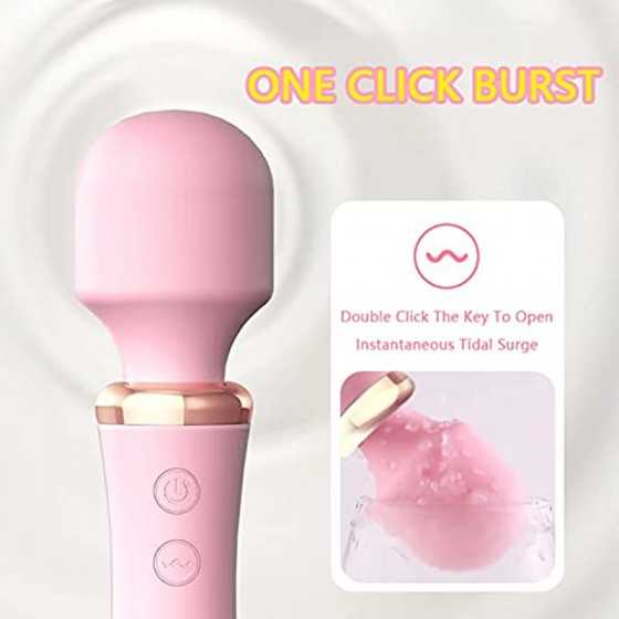 Rechargeable Personal Massager-10 Frequency Front and Rear Ddouble Vibration Heating-Perfect for Tension Relief Sex Toys,Vibrato