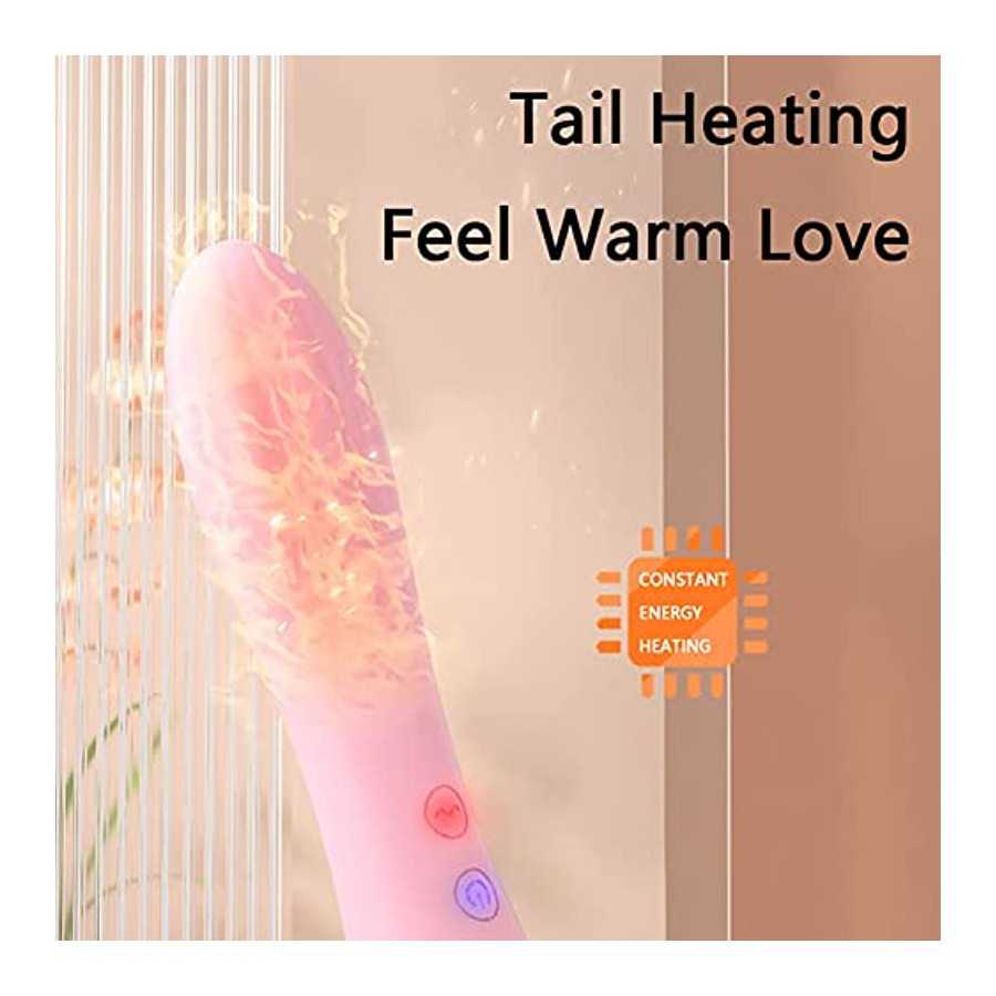 Rechargeable Personal Massager-10 Frequency Front and Rear Ddouble Vibration Heating-Perfect for Tension Relief Sex Toys,Vibrato