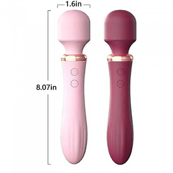Rechargeable Personal Massager-10 Frequency Front and Rear Ddouble Vibration Heating-Perfect for Tension Relief Sex Toys,Vibrato