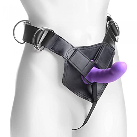 Flaunt Strap On with Purple...