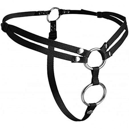 Strap U Unity Double Penetration Strap On Harness---(Package of 3)