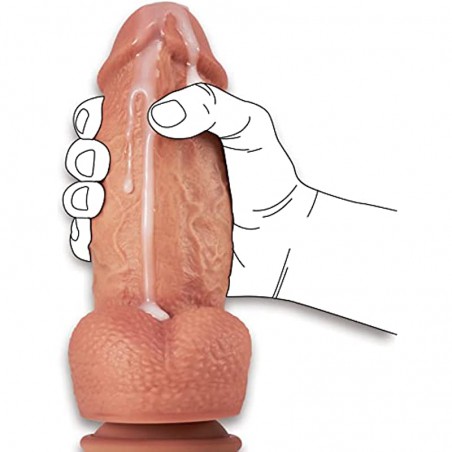 2.67'' Diameter Thick Huge Dildo, Realistic Silicone Dildos with Strong Suction Cup for Hands-Free and Anal Play, G-spot Giant Dildo Anal Sex Toys for Women and Men