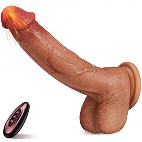 Thrusting Dildo Vibrator with 8 Thrusting Modes 9 inch Dildos for Women Realistic Vibrating Dildo G Spot Vibrator Sex Toys with Strong Suction Cup