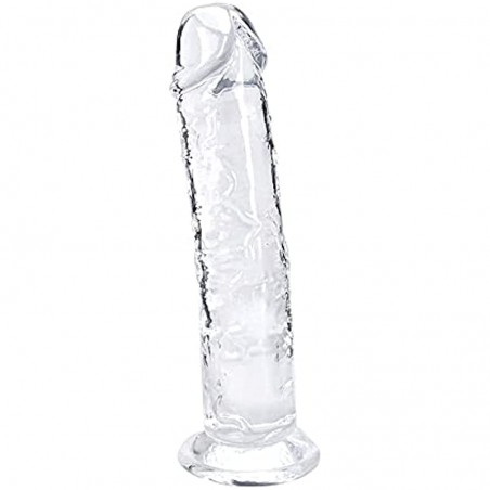 8.66 Inch Realistic Dildo, Clear Dildo with Suction Cup for Women Masturbator G Spot Clit Vaginal Stimulator Men Anal Adult Sex Toys