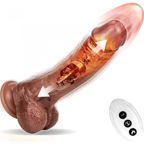 8.5'' Thrusting Dildo G...