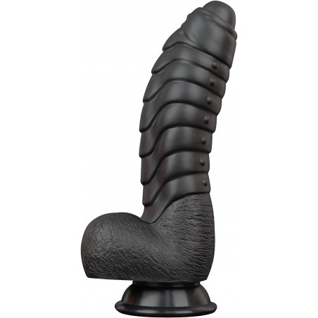 Realistic Dildo, LZYAA Liquid Silicone Material No Any Smell Adult Sex Toys Penis, Strong Suction Cup for Hand-Free 2 Balls G-Spot Vaginal Discreet Package(Blue)
