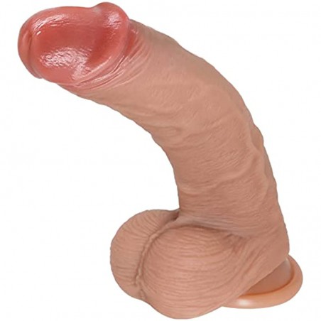 9 Inch Realistic Dildo, Thick Silicone Dildos with Strong Suction Cup for Hands-Free and Anal Play， Realistic Huge Penis for G-Spot Stimulation Dildo Anal Sex Toys for Women and Men