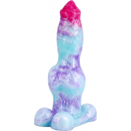 9 inch Realistic Squirting Huge Multi-Color Silicone Dildo with Suction Cup for Hands-Free Play, Big Pink Silicone Thick Dildo Anal Toy for Women and Men