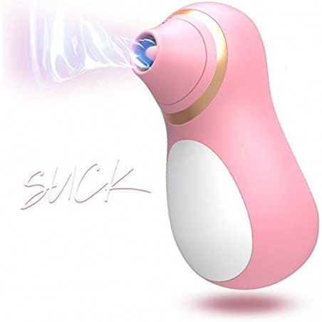 Rose Clitorial Sucking Vibrator Sucker Soft Tongue Quiet Toy for Women Waterproof Pleasure Cordless Penguin Dual Motor  Nipp