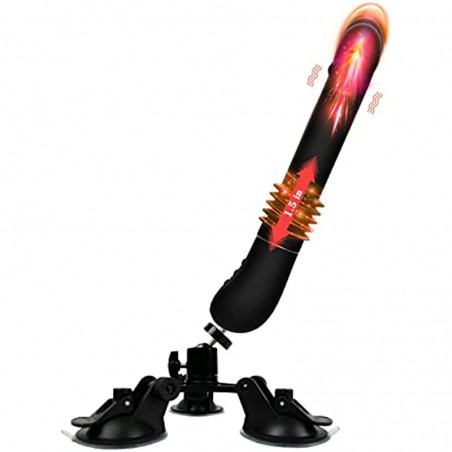 10.2"Thrusting Vibrator Dildo,Realistic Dildo with 3 Thrusts 7 Vibrations,G-spot Dildo with 360 Degrees Adjustable Strong Suction Cup for Hands Free Fun,Sex Machine for Women Thrusting