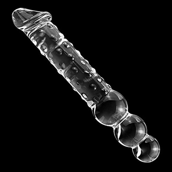 Glass Realistic Dildo, 11.6...