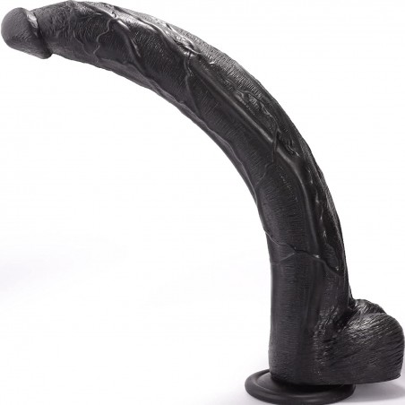 17.5 Inch Huge Dildo with Small Glans, Big Dildos with Strong Suction Cup for Hands-Free Play, Realistic Dildo with Big Cock for Anal & Vaginal Play, Clear Adult Sex Toy for Women & Men