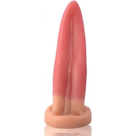 Tongue Lick Dildo, Clitoris G-Spot Stimulation, Extra Long Anal Plug Prostate Massager Anal Sex Toy for Men Women