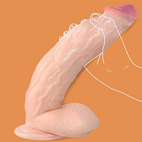 Realistic Dildo 12inch  Huge Dildo Sex Toys for Women, Soft Large G spot Dildo with Strong Suction Cup for Hands-Free Play, G-Spot Stimulation Dildos Anal Sex Toys for Male & Female, Couples