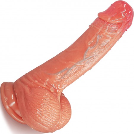 Realistic Dildo for  Feeling, LUZINE Flexible Silicone Dildo with Strong Suction-Cup Base for Hands-Free Play, Ultra Soft Adult Toys Dildos for Women Pleasure, Adult Sex Toys & Games