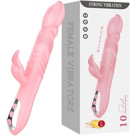 Honorificabilitudinitatibus G Spot Vibrator with Heating Function，Waterproof Dildo Vibrator，Adult Vibrator Sex Toy，Rechargeable 