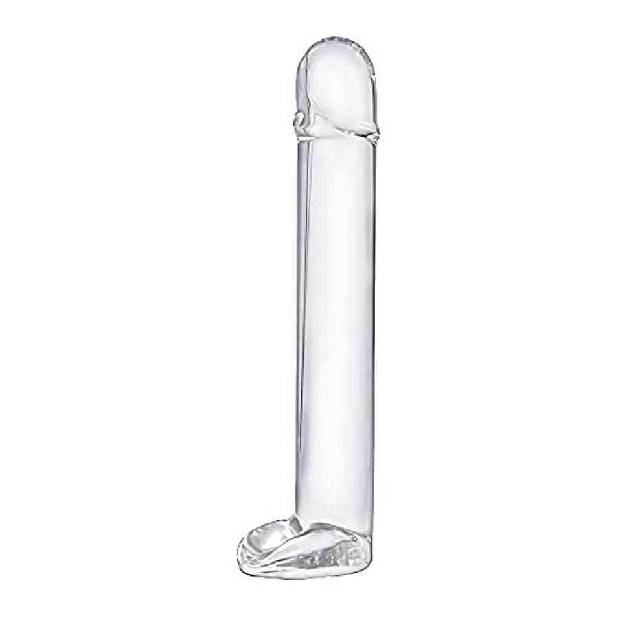 Big Clear Dildo, 8.9 inch Glass G spot Dildo Thick Adult Sex Toys for Women,Men