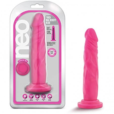 6k Neo Realistic Dildo - 7.5 Inch Length and 1.5 Inch Width - Sensa Feel Dual Density - Strong Suction Cup for Hands Free Play and Harness Strap on Compatible - Sex Toy for Men Women Couples
