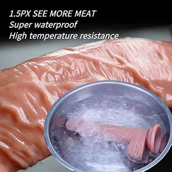 Realistic Dildos for Women, 8.5Inch Dildo with Suction Cup, Big Cock Vaginal G-spot and Anal Play,Body-Safe Material and Adult S