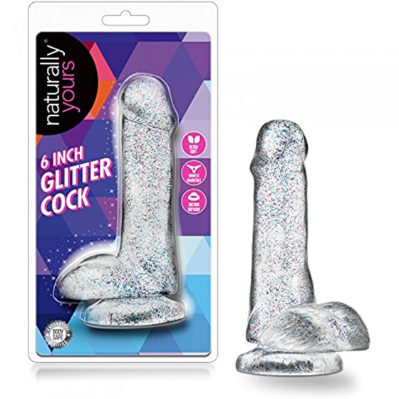 6k - 6 inch Glitter Dildo -...