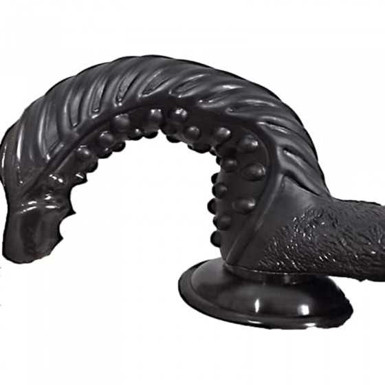Acudani Dildo Various Particles with Suction, Black