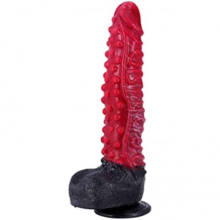 10inch Realistic Long Dragon Suction Cup Dildo, Thick Black Silicone Dildo Anal Adult Toys for Women Men and Couples