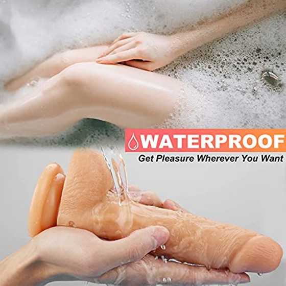 Greenpinecone 7.3 Inch Realistic Dildo for Beginners Hands-Free Play, Realistic Penis Stimulate Vaginal G-spot and Anal Sex Toys