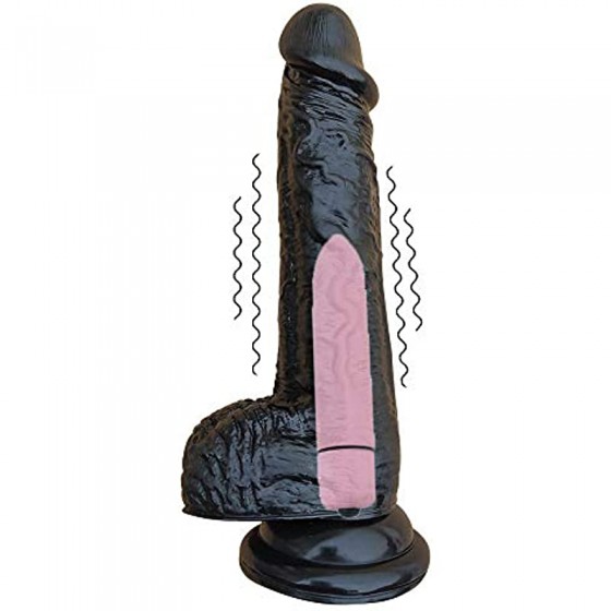 Realistic Dildo with Bullet...