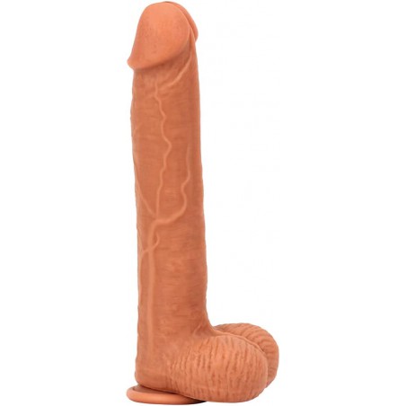 Double Layered Silicone Realistic Dildo  with Strong Suction Cup for Hands-Free Play, Realistic Penis for G-Spot Stimulation Anal Sex Toys Unisex and Couples (C17WBHSDF)
