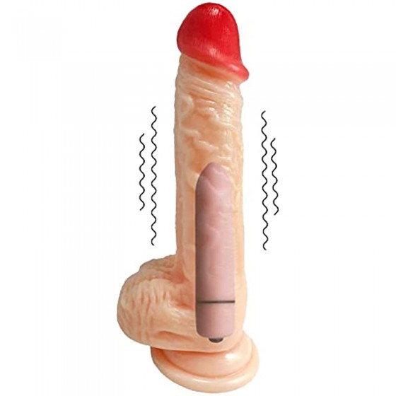 Realistic Dildo with Bullet...