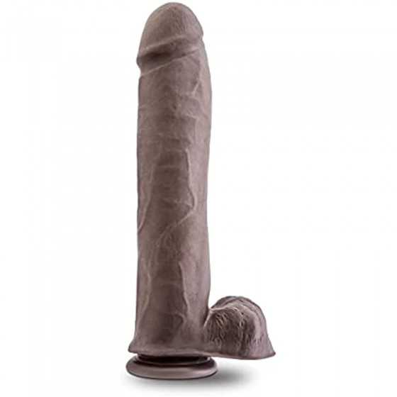 Blush Au Naturel 11.5 Inch Sensa Feel Dual Density Dildo - Ultra Soft Realistic 2.5 Inch Thick Fat Large Sex Toy - Flexishaft fo